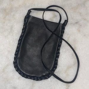 Madewell Leather Smartphone Crossbody bag (Black)